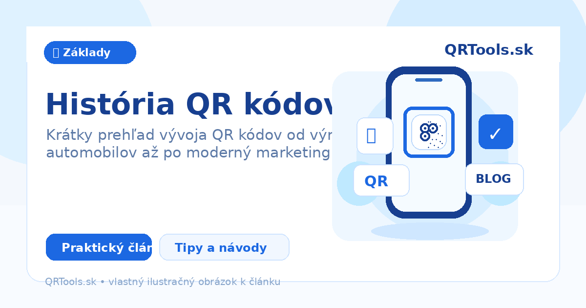 Historie QR kódů – ilustračný obrázok článku