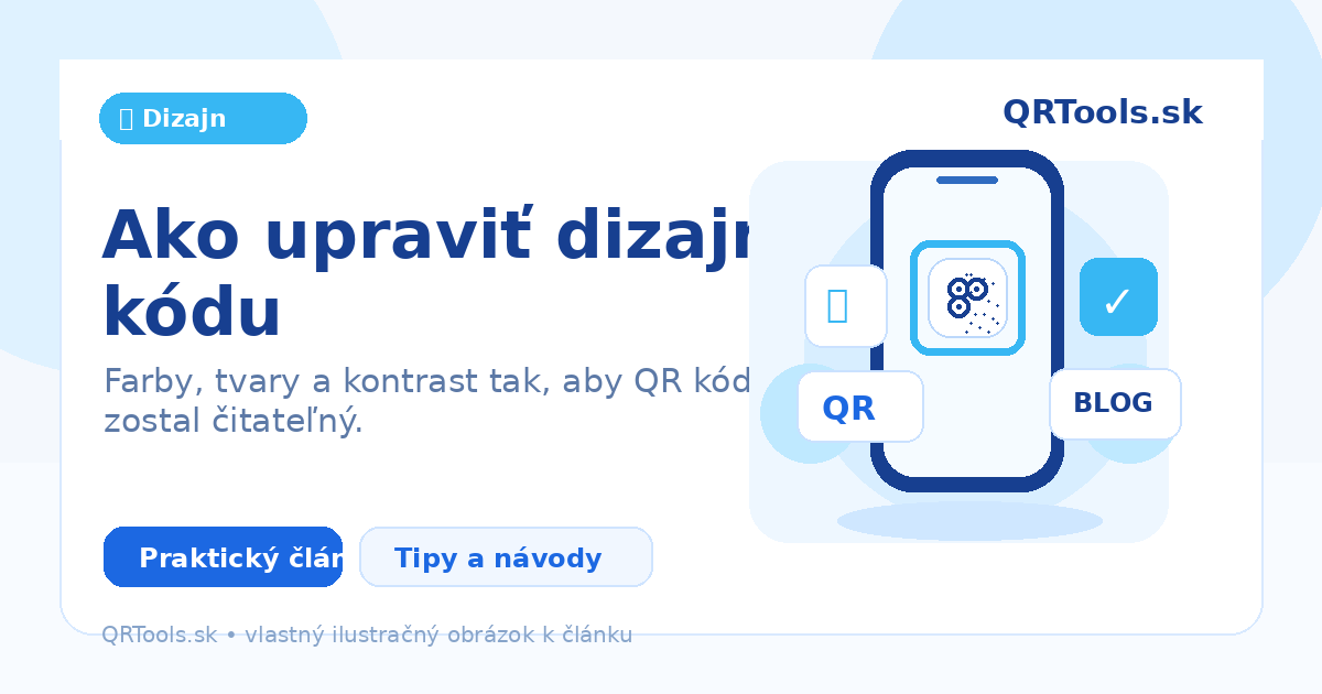 Jak upravit design QR kódu – ilustračný obrázok článku