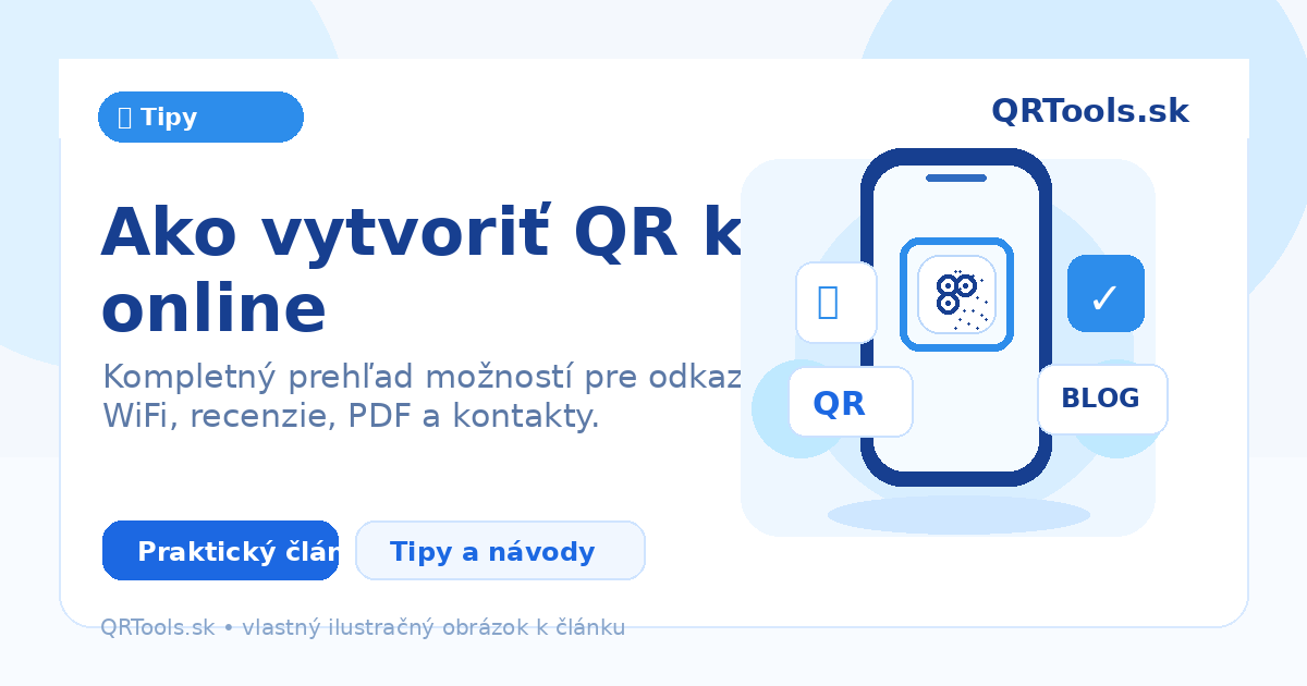Jak vytvořit QR kód online – ilustračný obrázok článku