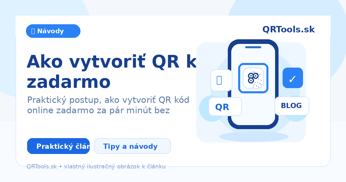Jak vytvořit QR kód zdarma – ilustračný obrázok článku