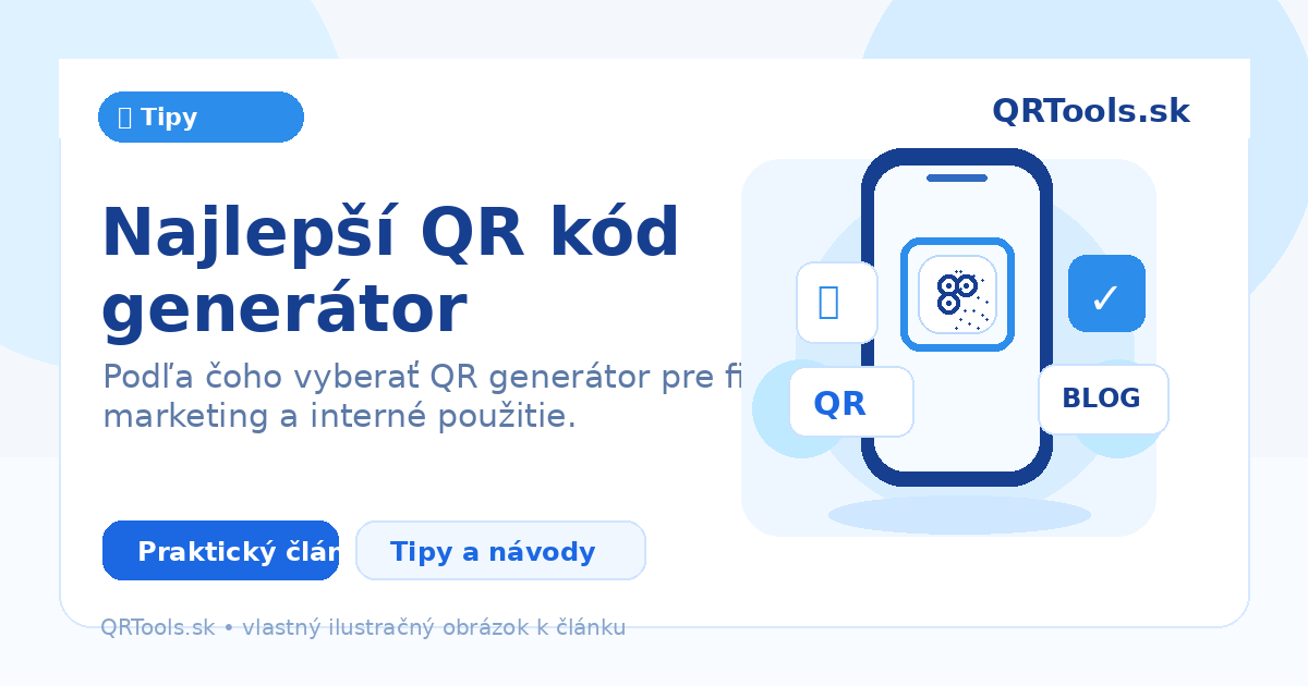 Nejlepší QR kód generátor – ilustračný obrázok článku