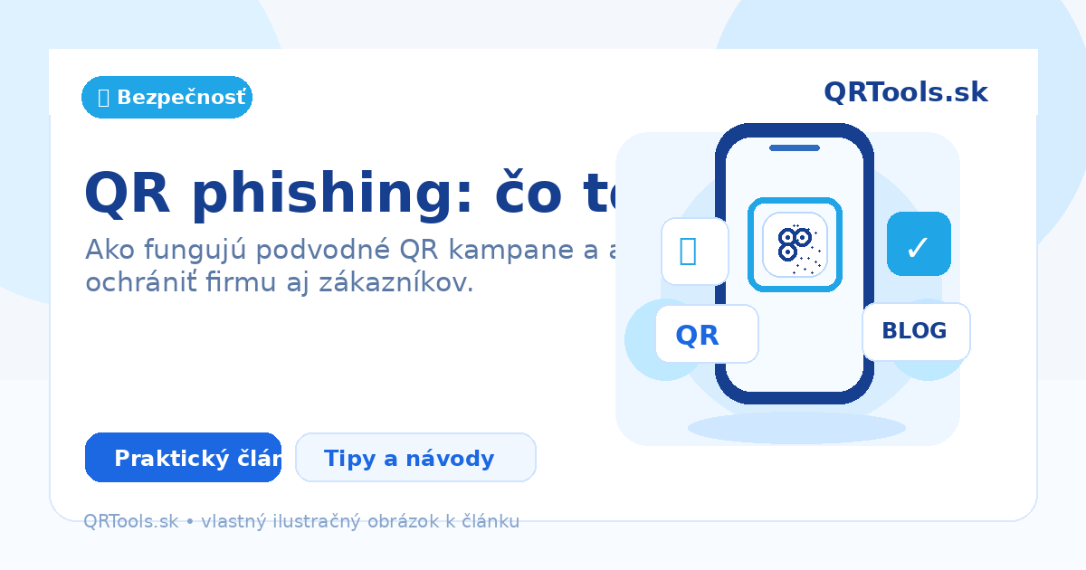QR phishing: co to je – ilustračný obrázok článku